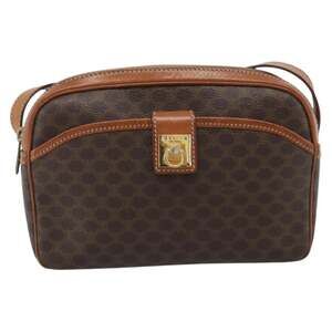 Celine Macadam Shoulder Bag Brown